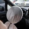 Car Steering Wheel Sun Block Silver Coated Cloth Sun Shade Cover Auto Steering Wheel Sheath Sunscreen Insulation Accessories