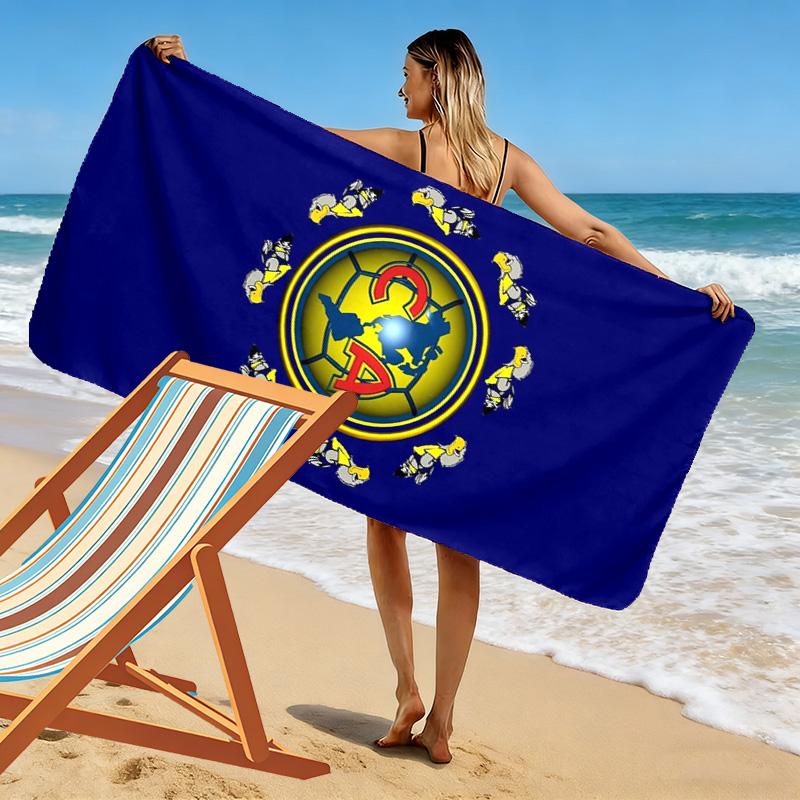 American Soccer Clubs cool Print Beach Towel, Large Soft Quick Dry Towel for Beach Camping Swimming