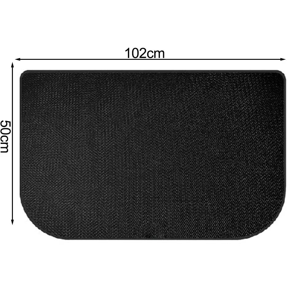 

Half Circle Fireplace Mat Made with Fiberglass Silicone for Fireproof Floor Insulation around Fire Pits and Stoves