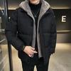 Winter Jacket Men Parka Loose Hooded Warm Coats Zipper Up 2026 New Fleece Lined Parka Outdoor Warm Snow Men's Long Padding Coat