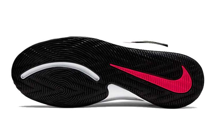 Nike Team Hustle D 9 FlyEase Mid Top Basketball Shoes Black Red BV2952-061