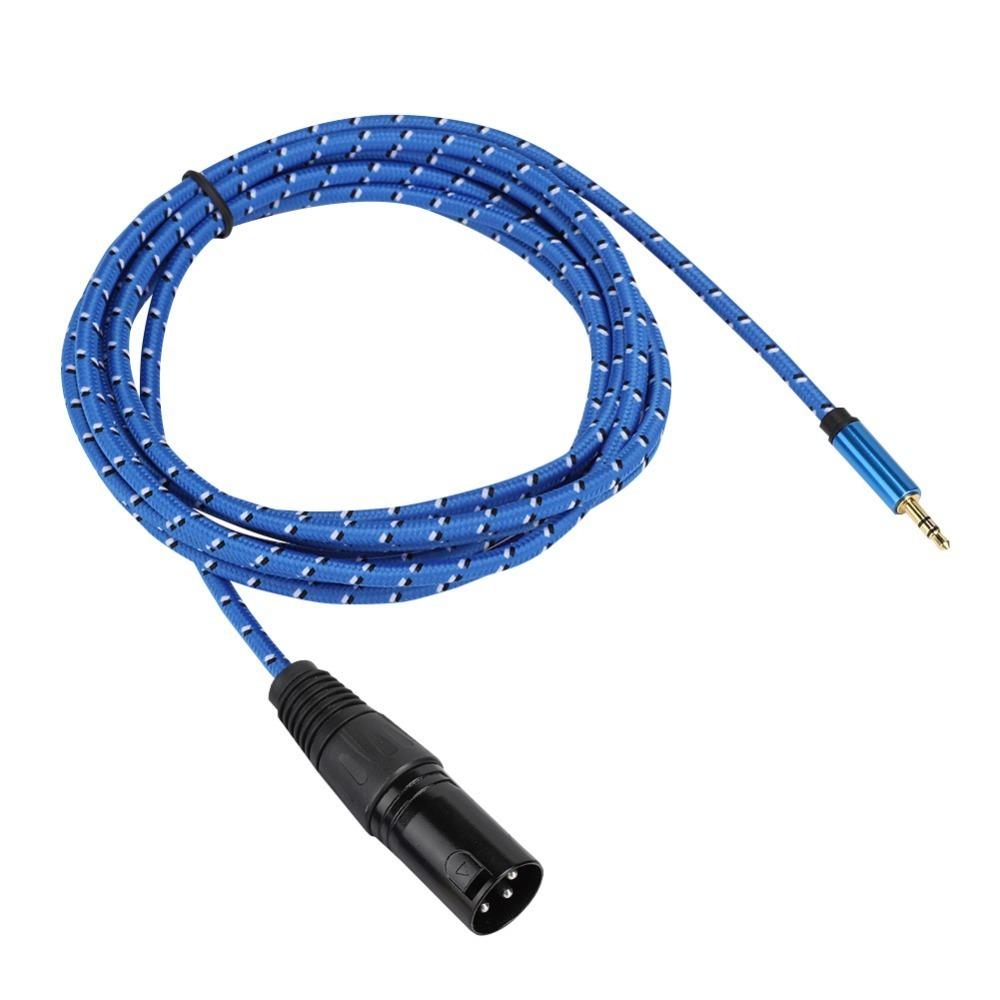 

Durable 3 Meters 3.5mm Stereo Male to XLR Male 3 Pin Adapter 3.5mm Audio Cable Plug and Play 3 Pin Patch Cord Audio Mixer