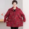 Grandma's Chic Lapel Jacket: Stylish Loose-Fit Outerwear for Middle-Aged & Elderly Women