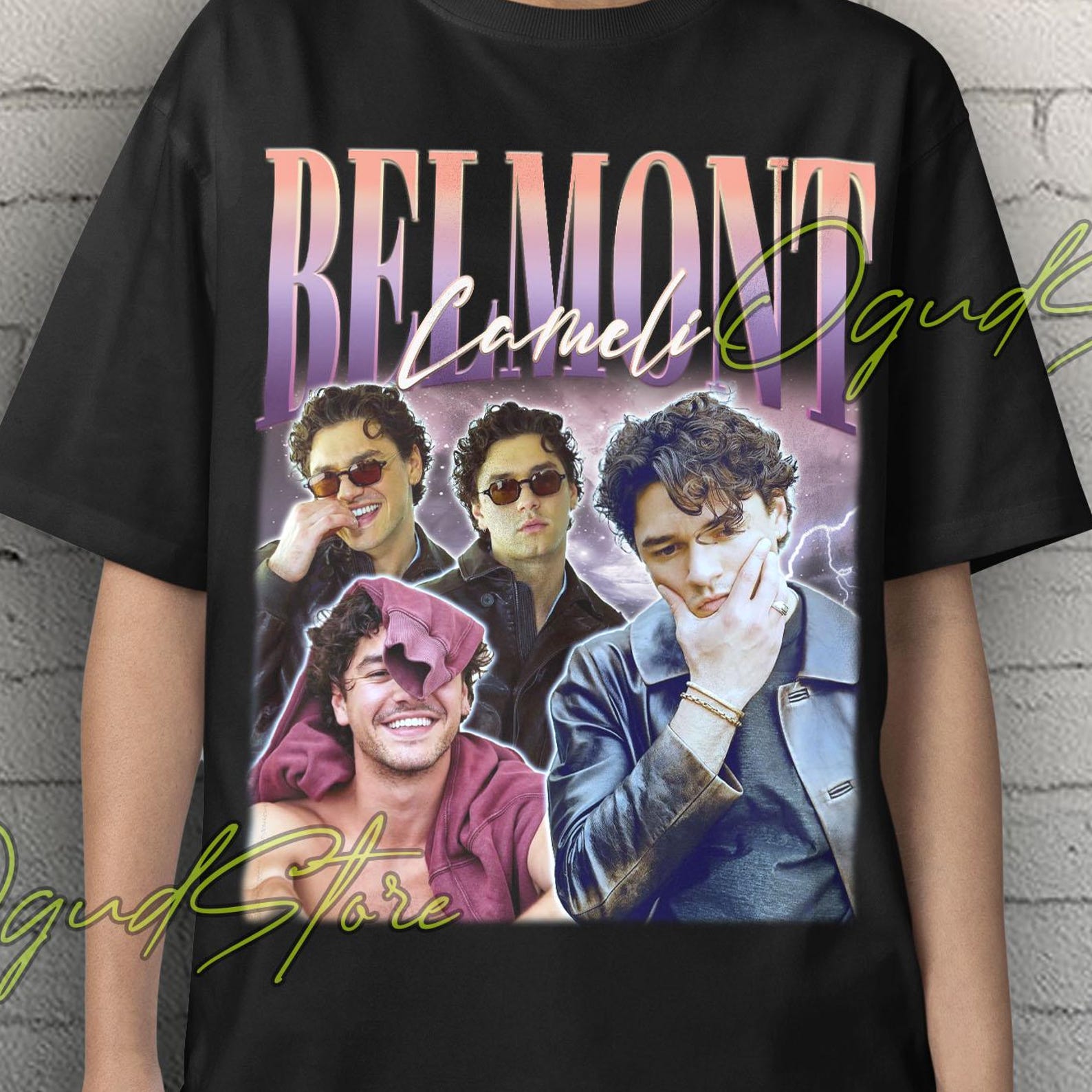 Belmont Cameli Collage T-Shirt, Belmont Cameli Retro Tee, Belmont Cameli Apparel, Belmont Cameli Film Shirt, Belmont Cameli Sweatshirt S
