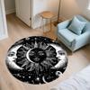 Celestial Elements pattern round rug,Carpet Rug for Living Room Bedroom Sofa Playroom Decor,Non-slip Floor Mat,Holiday Gifts and Birthday Gifts.