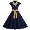QICED Fashion Summer Spring V-Neck Casual Dresses