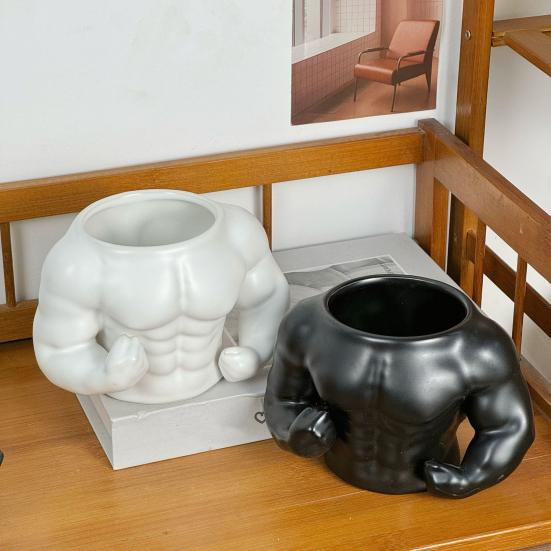 Kubek tematyczny fitness Mięśniak Kubek do kawy Duża pojemność Ceramiczna butelka na wodę Nowatorski prezent dla miłośników siłowni Urodziny Prezent dla par