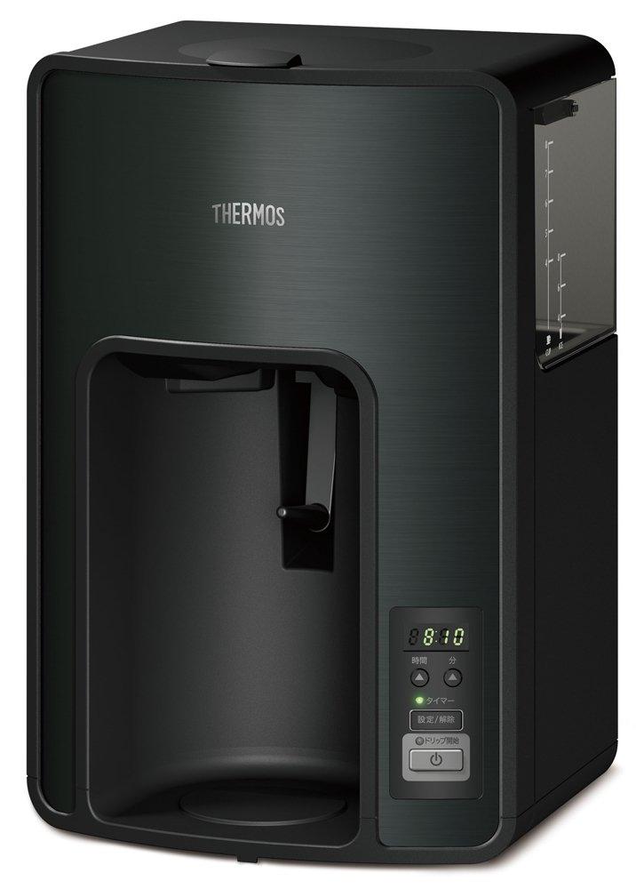 Thermos Vacuum Insulated Coffee Maker, 1.0L, Black (Timer Reservation Available the Day Before) ECH-1001 BK