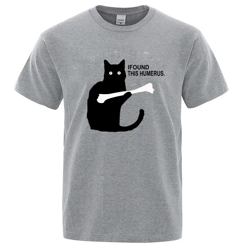 

Mens Tshirt High Quality 100 Cotton Funny Cat Printing Street Cool Casual Loose Oneck Male T Shirts for Men Top Harajuku Tee ... S разноцветный