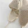 Retro Winter Kids Hat for Boys Lamb Wool Lei Feng Hats Thicken Warm Ear Protection Cap Baby Girls Accessories Solid Color