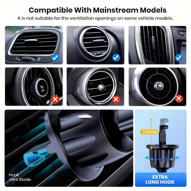 Car Phone Holder Mount Universal Phone Holder With Hook Clip For Car Air Vent Compatible Support for Mobile Interior Parts