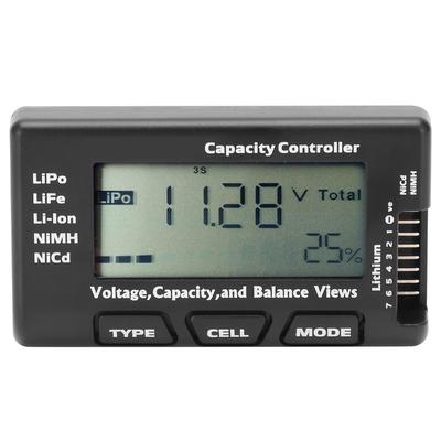 2‑7s Digital Battery Level Power Voltage Tester Multifunction Battery Capacity Meter