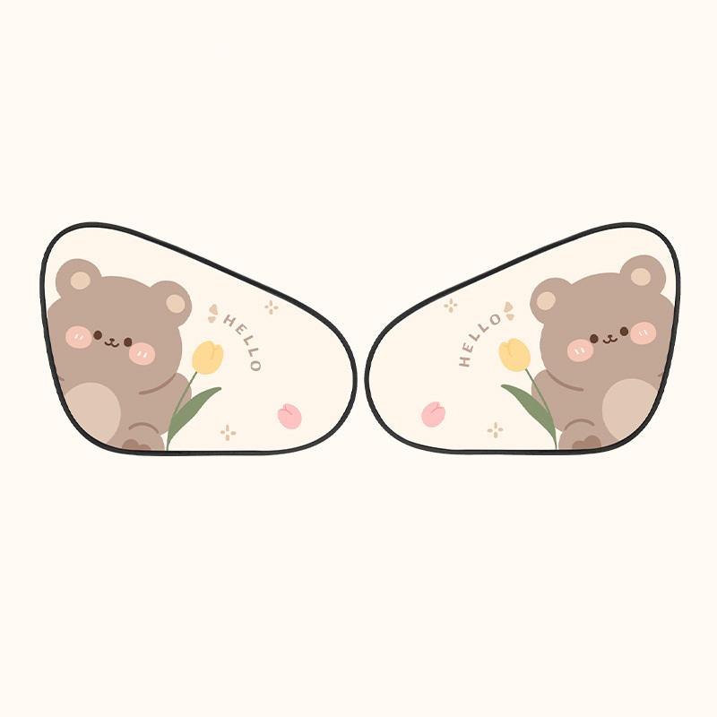 Car Sunshade Cartoon Electrostatic Film UV Protection Sunshade Reusable Adsorption Static Cling for Rear Windows