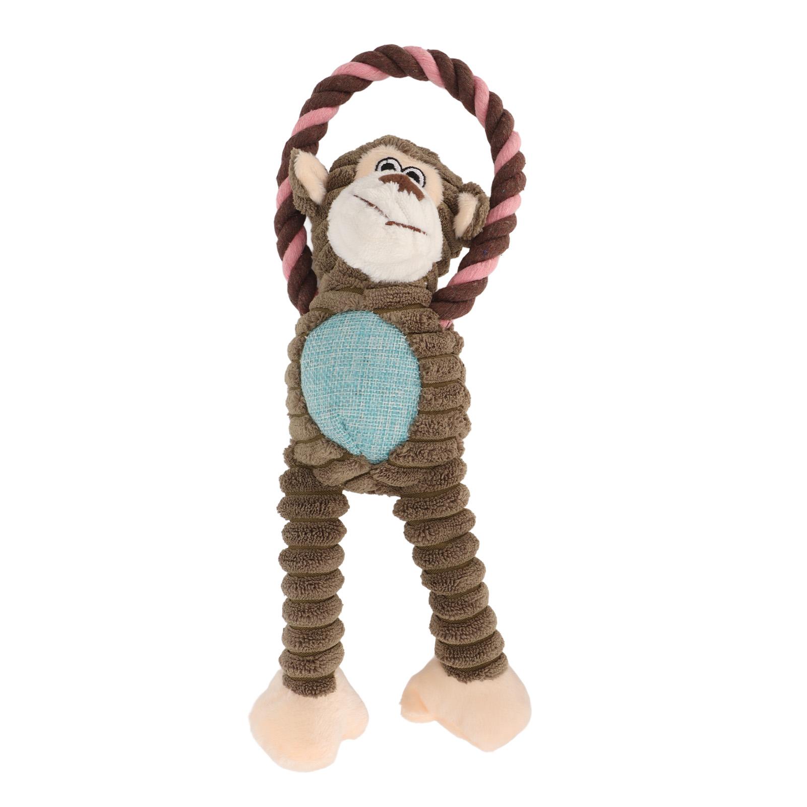 

Плюшевая игрушка для собаки, плетеная веревка, чистка зубов, пищалка для собак, для щенка, слон