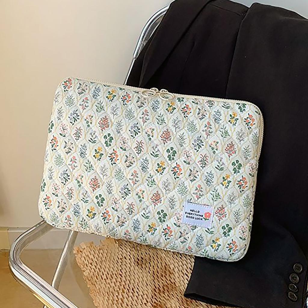 Flower Pattern Laptop Sleeve Case Bags For Ipad Air Pro 11 Inch Cover Laptop Bag Inner Bag Flat Bag