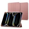 Spigen iPad Pro 13-inch (2024) Case with Stand, Shockproof, Scratch-Resistant Fabric Cover, Auto Sleep/Wake, Urban Fit, ACS07011 (Rose Gold)