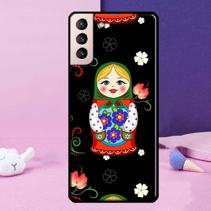 Russian Nesting Doll Phone Case For Samsung Galaxy S24 Ultra S25 Ultra S9 S10 S20 S21 S22 Plus S23 S24 FE Cover