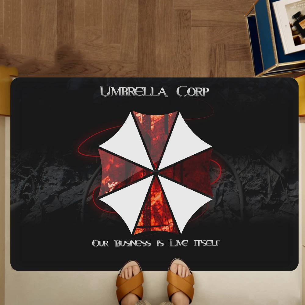 

Game R-Resident E-Evil Entrance Door Mat Washable Non-Slip Living Room Sofa Chairs Area Mat Kitchen Welcome Doormat 40x60cm