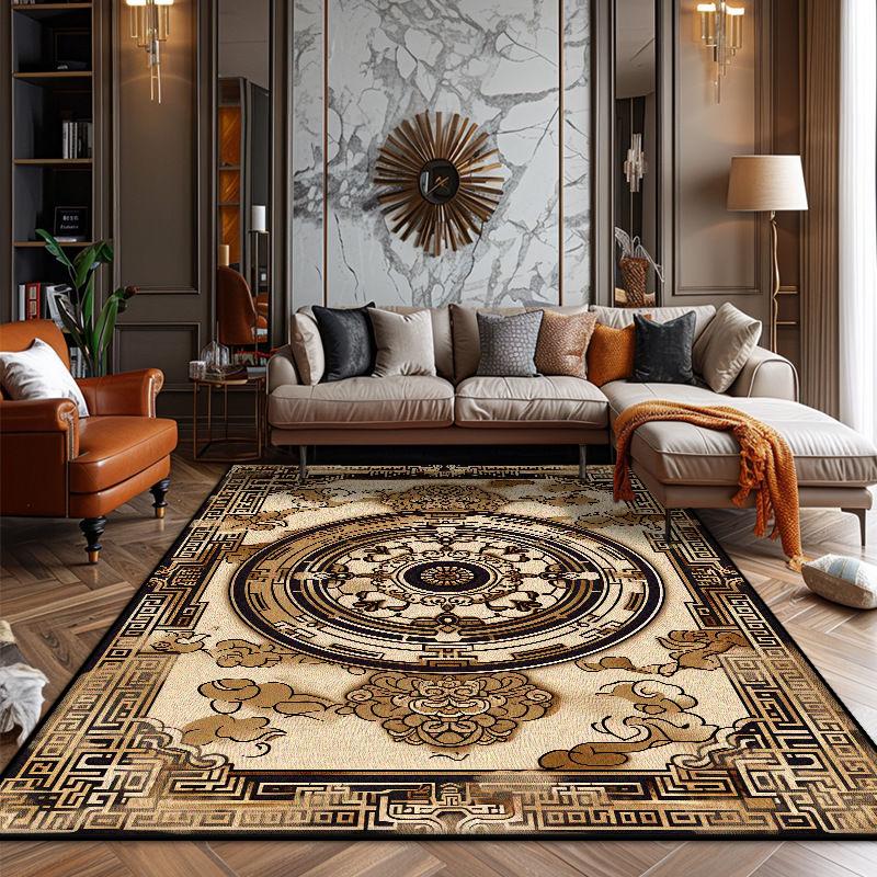 Wohnzimmerteppich im persischen Stil Weich Rutschfest Große Fläche Büro Lounge Teppich Leicht zu reinigen Anpassbar Eingangstürmatte Waschbar