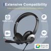 Best Selling USB On-Ear Wired Call Center Headset Private Mold External Microphone ENC Noise Canceling Telephone
