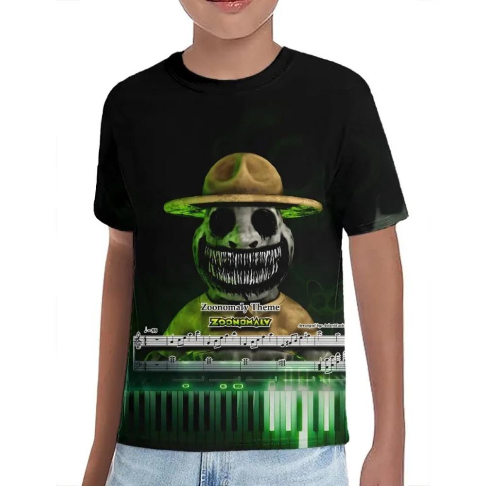 3D Gedruckte Kleidung Zoonomaly Kinder T-Shirts Spiel Cartoon Anime Figur Harajuku T-Shirts Sommer Freizeithemden Streetwear Oberteile Kleidung 3D Gedruckte Anime T-Shirts