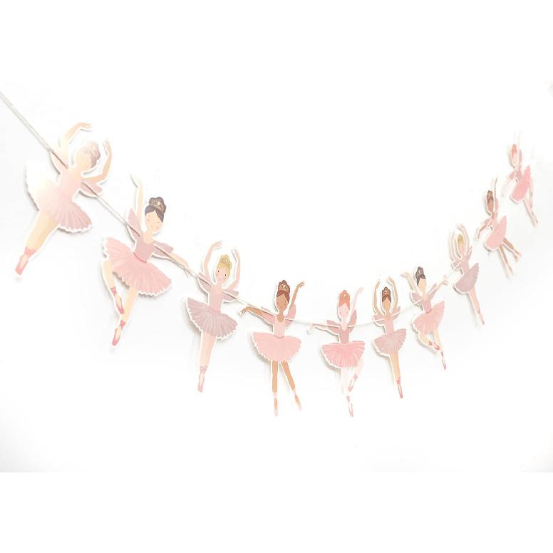 Ballet Girls Birthday Decorations - Ballerina Party Garland,Pink Ballet Banner,Girls Dance Party Hanging Garland Photo Props,Ballerina Wedding Party