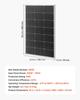 100W Monocrystalline Solar Panel, 23% High-Efficiency Mono PV Module with Stable MC4 Output & Aluminum Frame, IP65 Waterproof Solar Panel for Car Boat