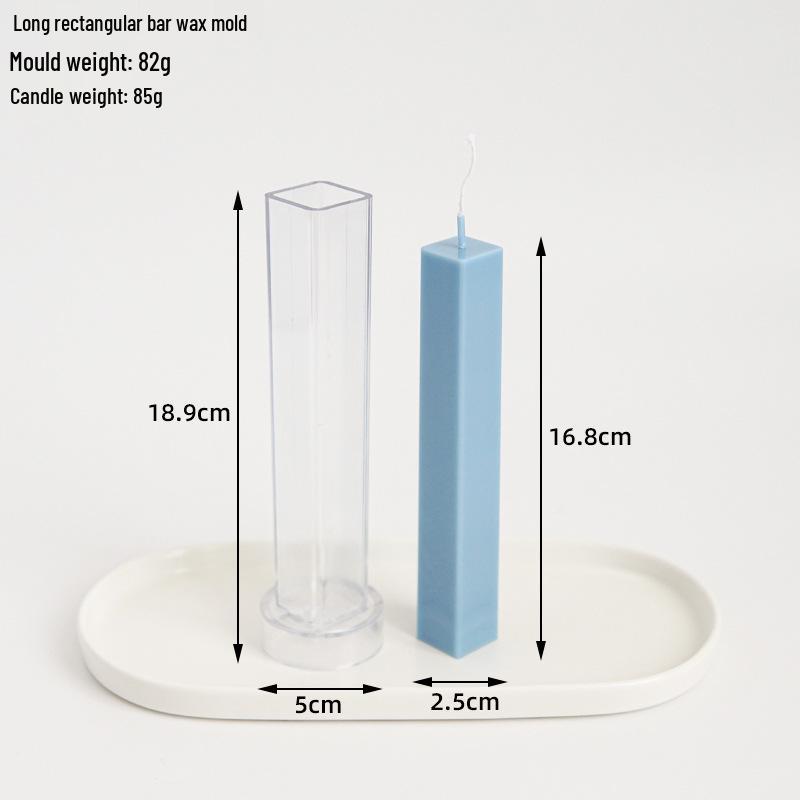 DIY Vertical Stripe Candle Mold - Triangle, Rectangle, Long Stick Shape