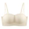 Sexy Bra Women's Strapless Underwear Gathering Bra Invisible and Seamless Bra Push Up Bra