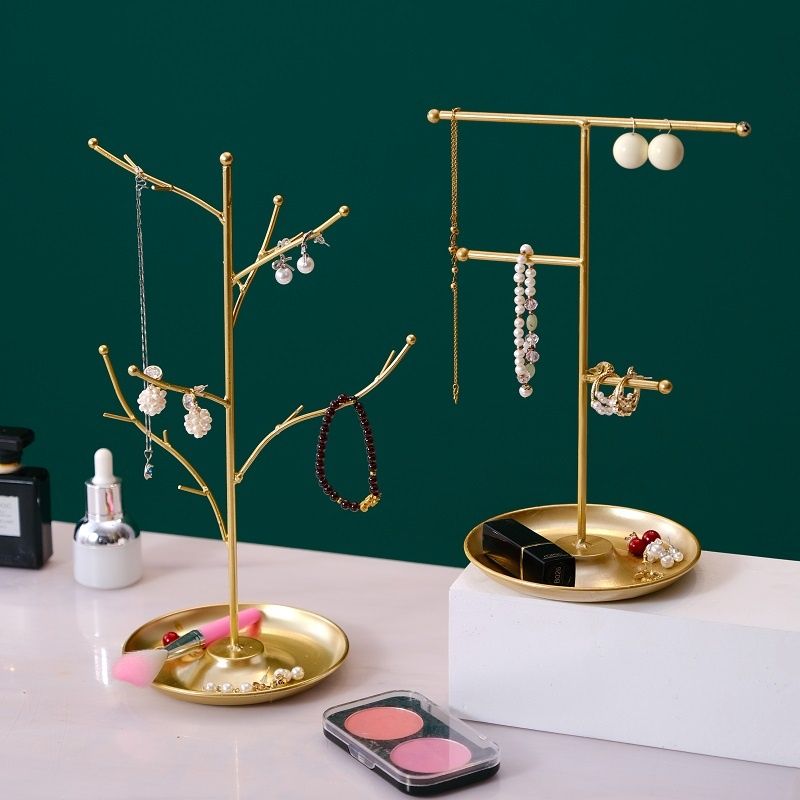 Tree Branch Jewelry Holder: Nordic Multi-Functional Key Rack & Display Stand Home Decorative Organizer for Rings, Necklaces & Accessories