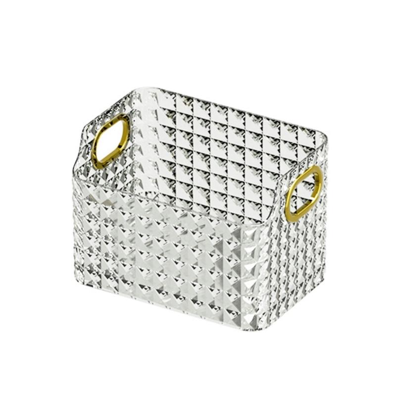 Desktop Diamond Grain Cosmetic Storage Box Multifunction Storage Organizer Supplies Teenager Girl Makeup Lipstick