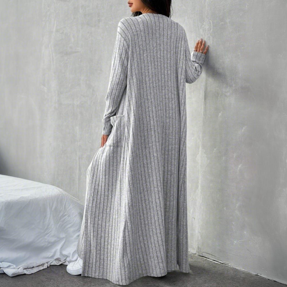 2024 Autumn/Winter European & American Women's Casual Knit Three-Piece Set: Stylish Homewear Fashion