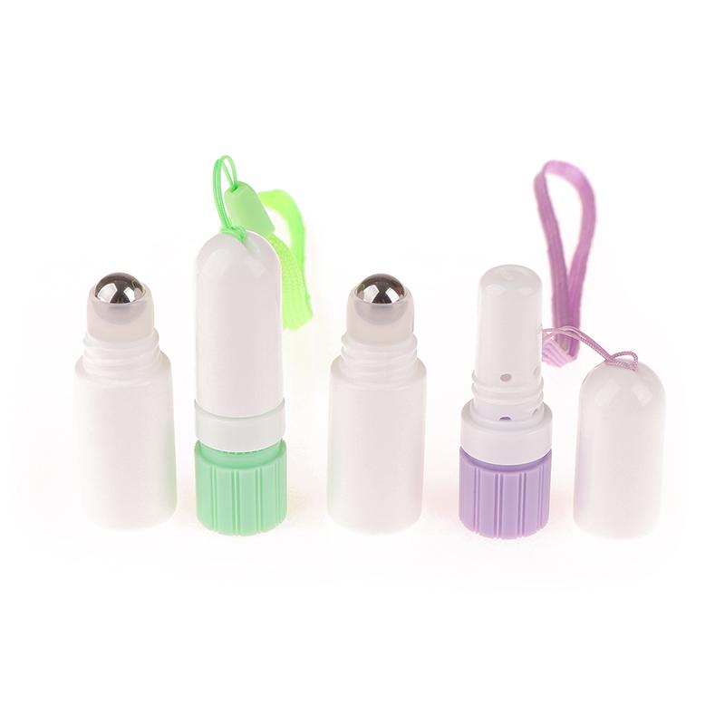 2 In 1 Blank Nasal Inhaler Sticks Essential Oil Bottle Aroma Diffuser Empty Nasal Aromatherapy Inhalers Tubes With Lanyard
