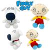 צעצוע קטיפה Family Guy חיה ממולאת מצוירת מצחיקה למעריצים 18*18 ס"מ קטיפה קצרה מילוי כותנת PP אריזת שקית רשת דמויות מצחיקות