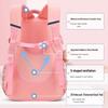 Girls' Trendy Lightweight Backpack: Spine-Protective, Double Shoulder Design for Grades 3-6