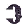 Apple Rose Pattern Silicone Watch Strap for 9th Gen Apple Watch, Laser Engraved Design with Eight-Shaped Buckle