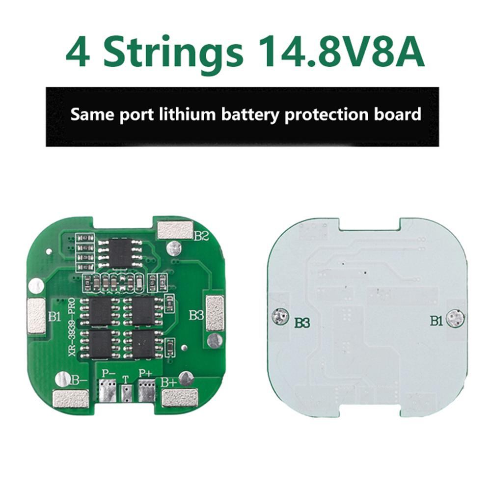4S 14.8V /16.8V 20A 18650 Li-Ionen Lithium-Akku Ladeplatine BMS mit Überstrom-Kurzschluss-Schutz Gleicher Port-Anschluss