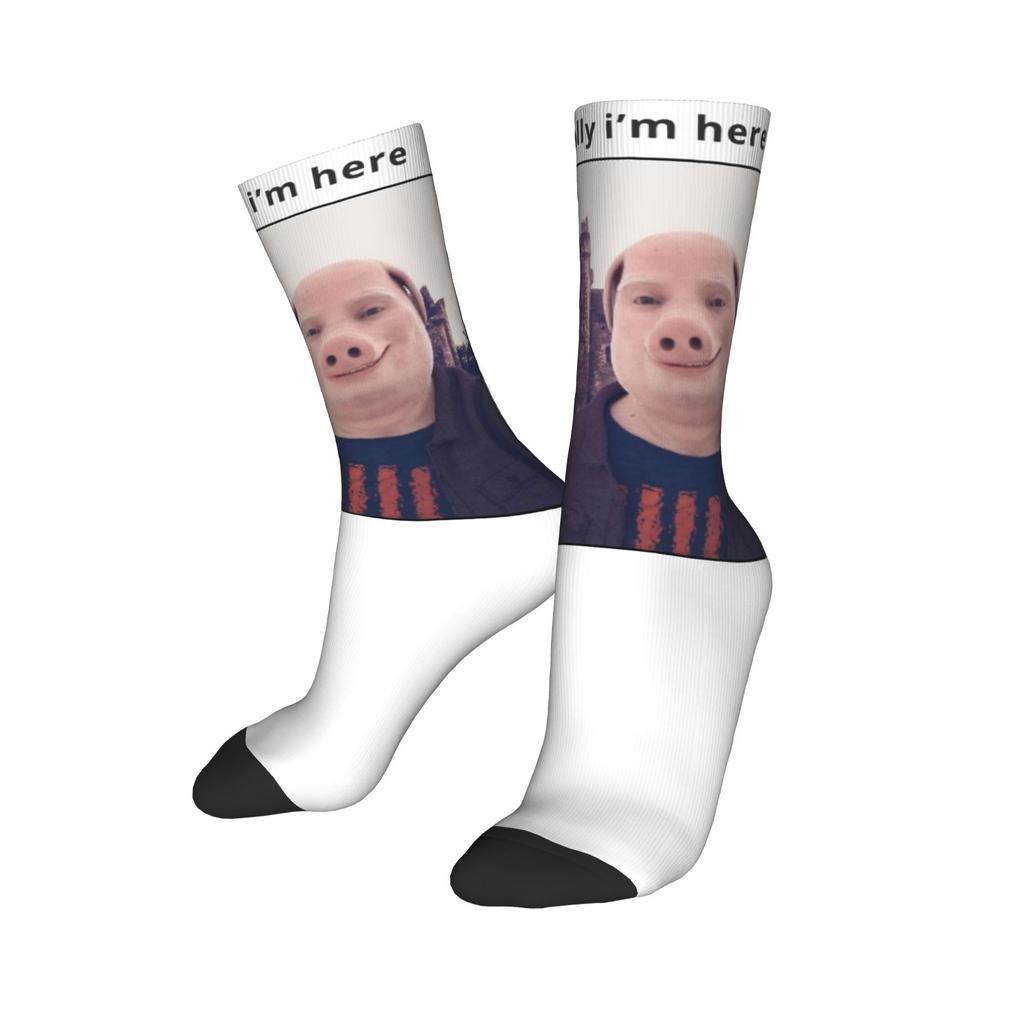 Men Women John Pork Is Calling Funny Meme Accessories Socks  Sweat Absorbing Socks Fashion For Sports Wear