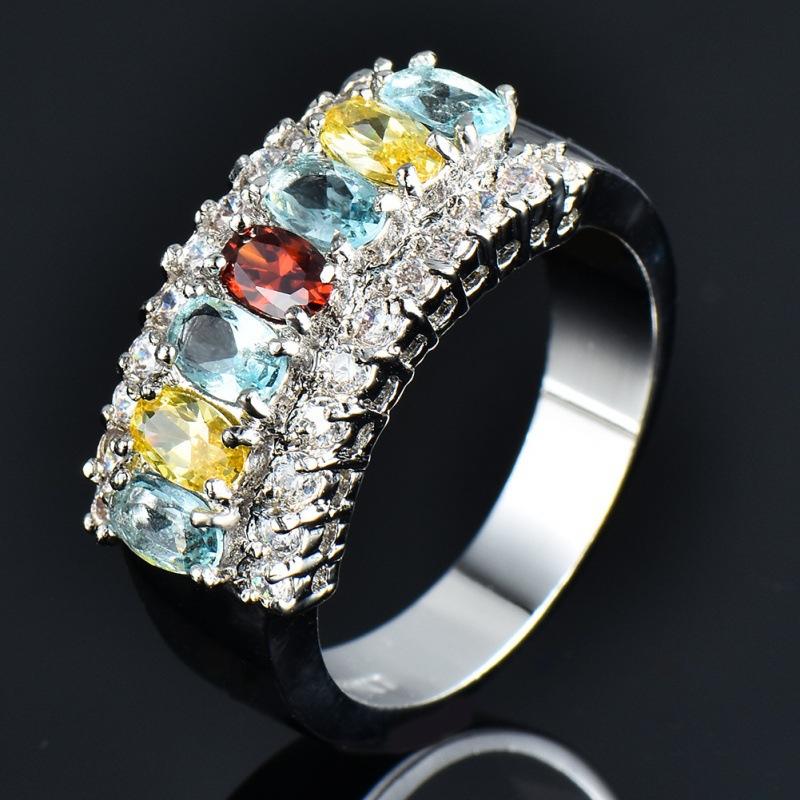 Ring retro women's multi-color optional ring jewelry creative accessories women's models
