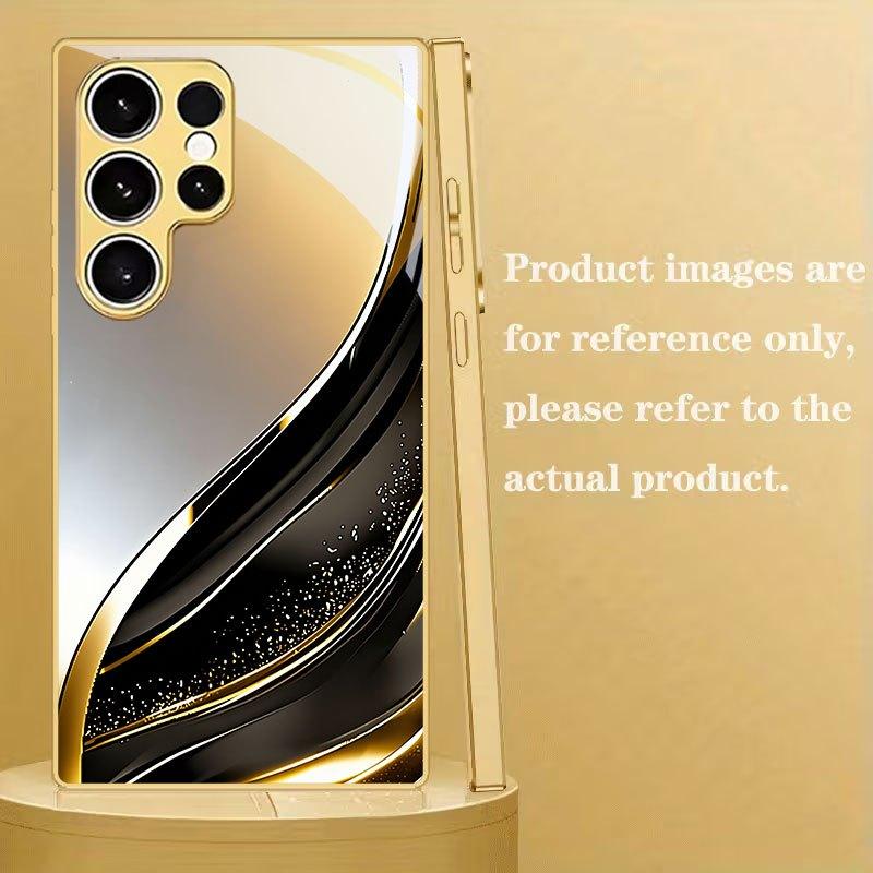 

Защитный чехол для телефона Samsung Galaxy S26 S25 S24 S23 Ultra Plus со звездным узором, из гальванизированного стекла, аксессуар для телефона Galaxy S21 5G золотой