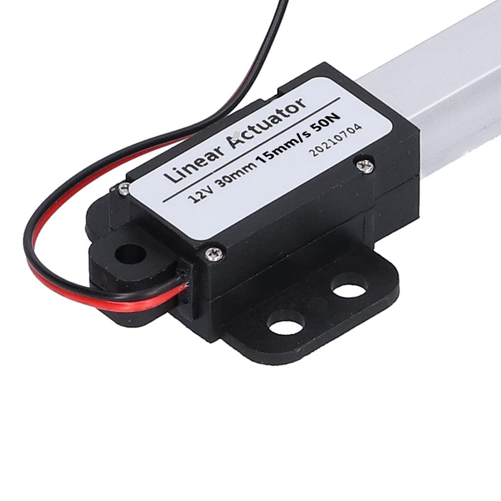 30mm Stroke Electric Linear Actuator, Low Noise, Short-Circuit Protection, T-Screw, Mini Motion Actuator, Industrial Use (Stroke 30mm-15mm)