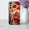 C-Chinese L-lion D-dance Phone Case For Samsung Galaxy A73,A72,A71,A70,A53,A52,A51,Others Soft Black Cover