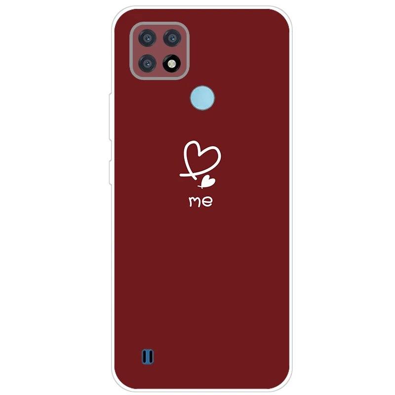 Realme C21 Hülle 6.5'' Klar Silikon Fudnas Weiche TPU Hülle Für Realmi C21 2021 Hülle C 21 Handyhüllen Rückseite RealmeC21 Bumper