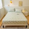 Quilted Mattress Cover Simple Print Bed Cover Thickened Fitted Sheet Home Elastic Bed Linen fundas de colchón (No Pillowcase)