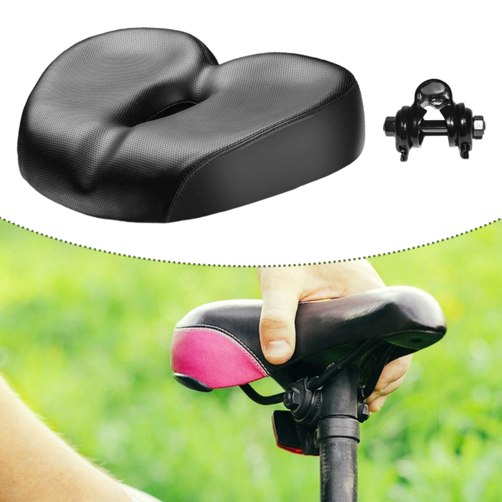 

Saddle Cycling Part Replacement Rainproof Waterproof Sleek Road Bike PU Leather Comfortable Soft Cushion Shock Absorbing чорний