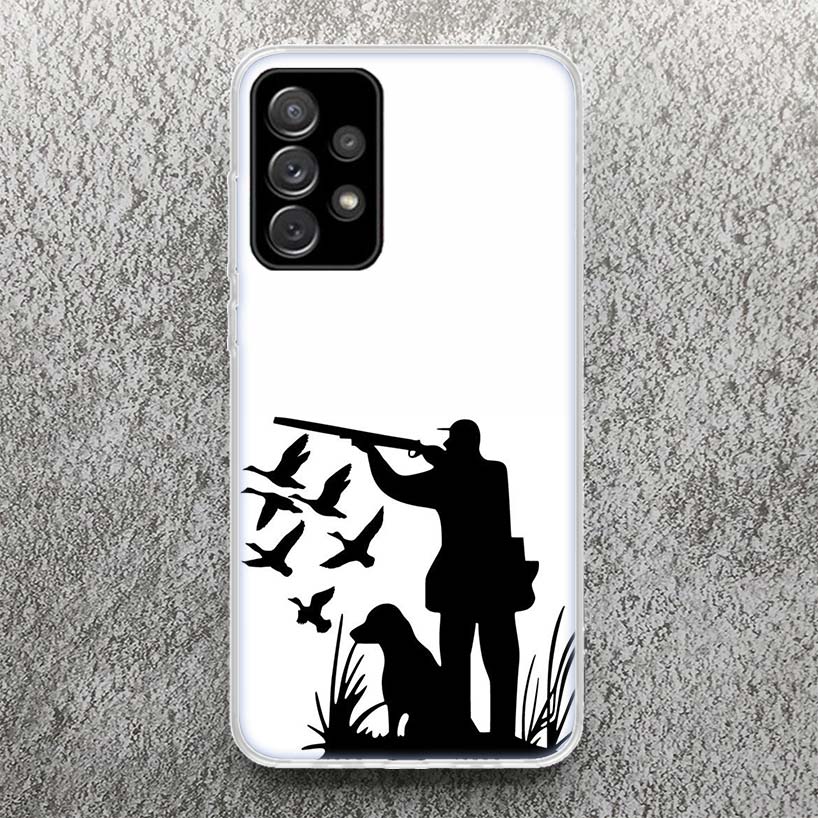 Jagd Angeln Mann Druck Weiche Hülle für Samsung Galaxy A52 A51 A50 A42 A32 A22 A12 Handyhülle A41 A31 A21S 71 A30S A20S A10S A4