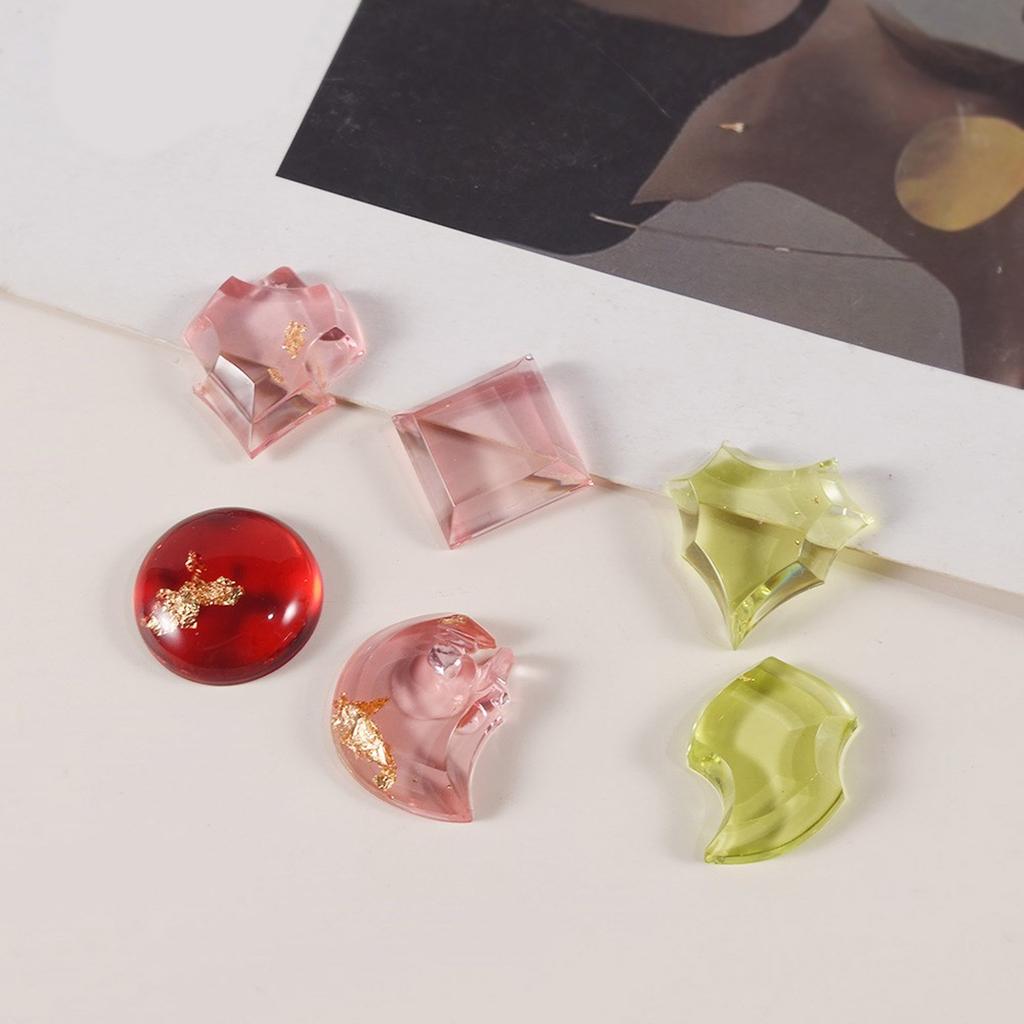 Form für unregelmäßige Spiegeledelsteinanhänger, bequeme Silikon-Zubehörformen für modische Harz-Edelsteinanhänger zum Selbermachen