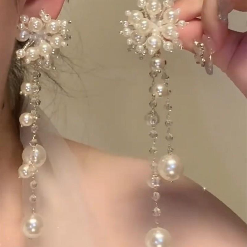 Spring Garden ~ Butterfly dusk øredobber, kvinnelige skog søte blomst lange øredobber, super fe temperament utsøkte øredobber