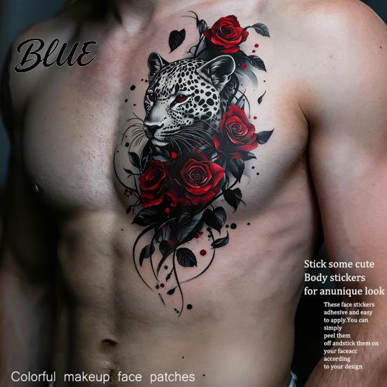 Quick Dry Temporary Tattoos 5 Sheets Tattoo Stickers Skin-Friendly for Adults And Kids