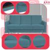 Sofa Sofa Alicja Sofa Bed Bonell Bed Family Furniture Blue